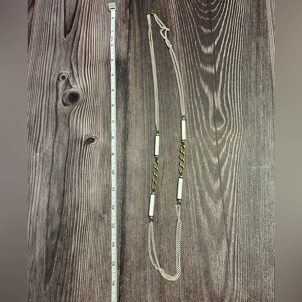 Silver and Gold Chain Necklace